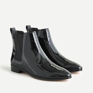 J.Crew Chelsea boots in patent leather Size 6